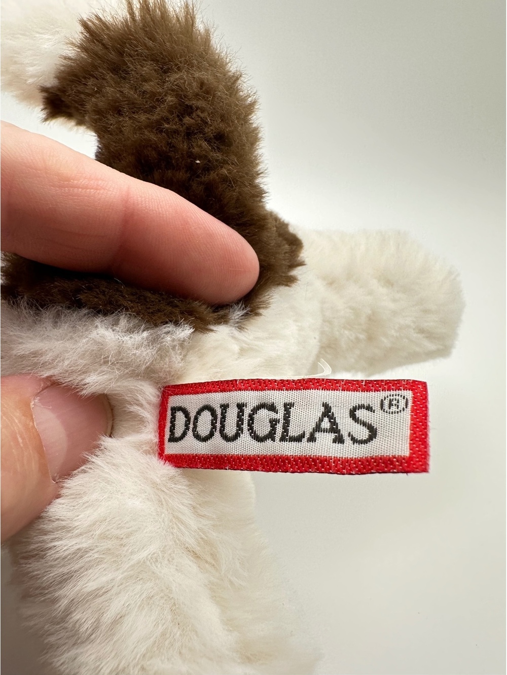 Douglas White Brown Puppy Dog Plush Stuffed Animal Soft BNNT Cuddly Toy - Picture 8 of 10